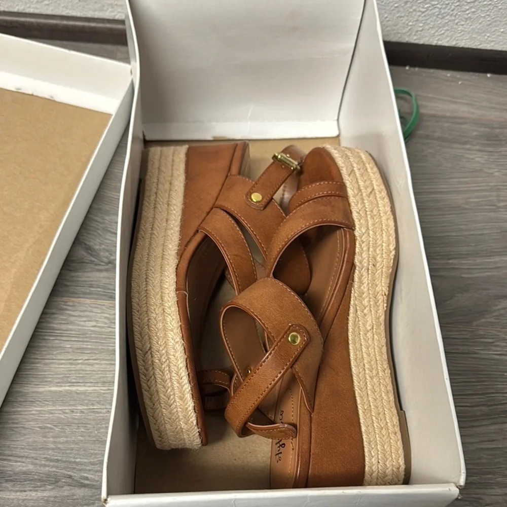 Style & Co. Womens Bettyy Toe Loop Espadrille Wedge Sandals